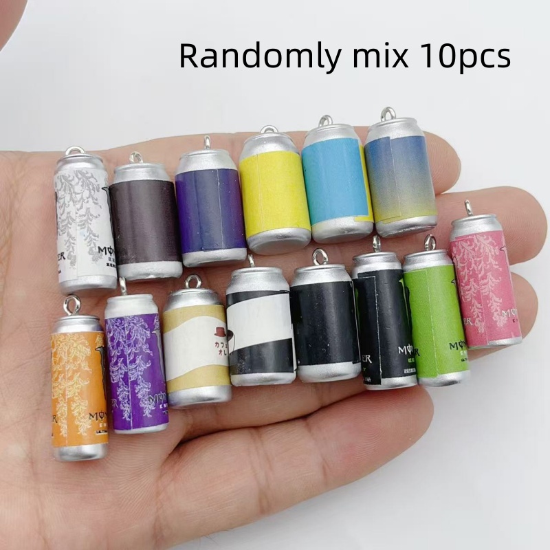 Drop Earrings - 10 шт. миниатюрных имитационных брелоков-баночек для