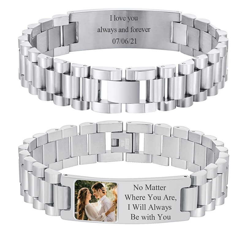 Jewelry Clasp Watches - Браслет с текстом на заказ, ремешок