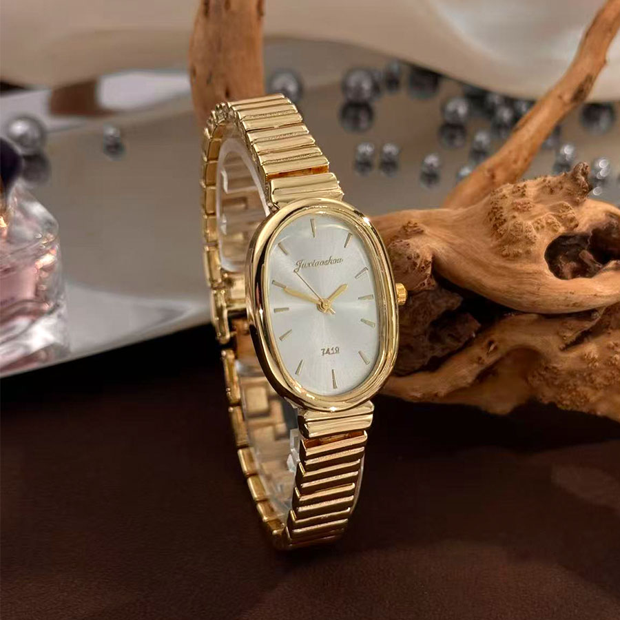 High Jewelry Watches - Новые золотые модные женские овальные кварцевые
