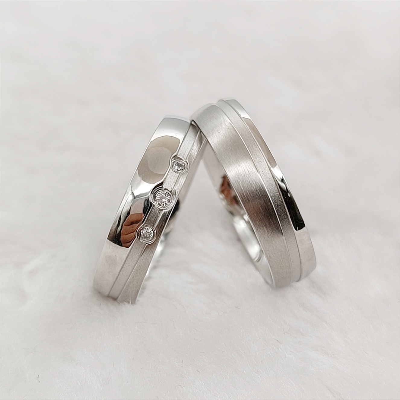 Titanium Steel Ring - Соответствующие обручальные кольца на годовщину, помолвку