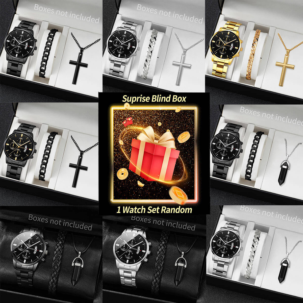 Jewelry Clasp Watches - Сюрприз Mystery Watch слепая коробка-3 шт./компл.