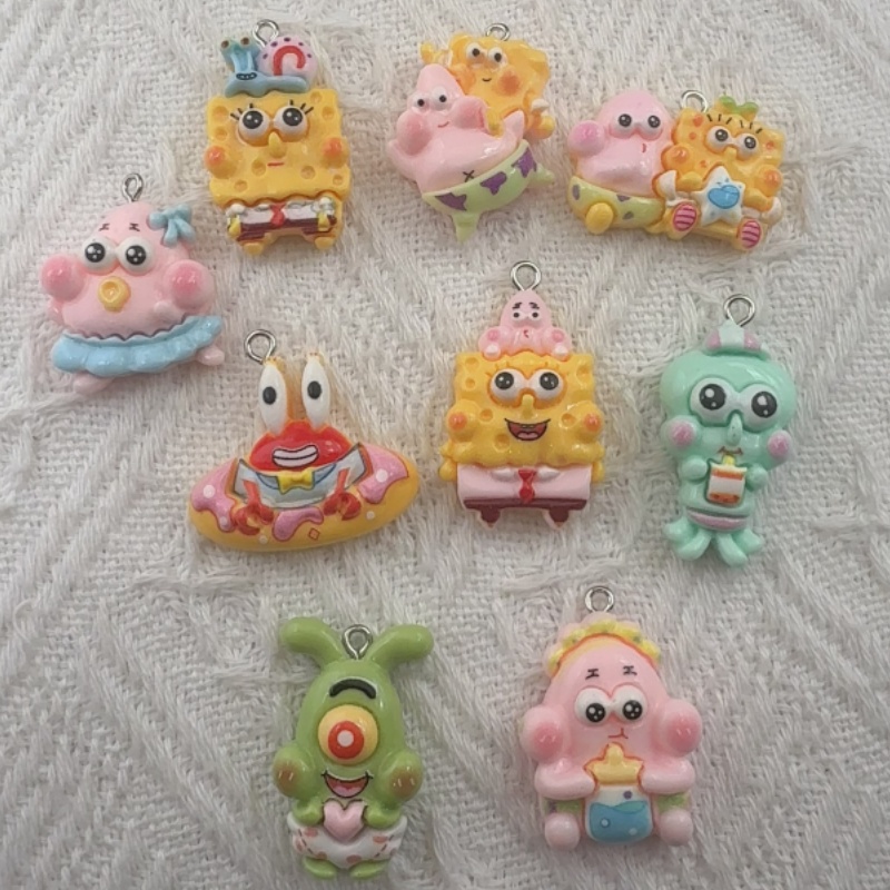 Drop Earrings - 10 шт. подвесок из смолы с
