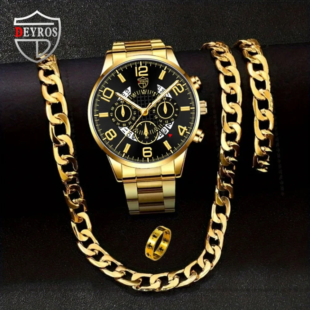 Jewelry Clasp Watches - 4 шт./компл. мужские повседневные часы из