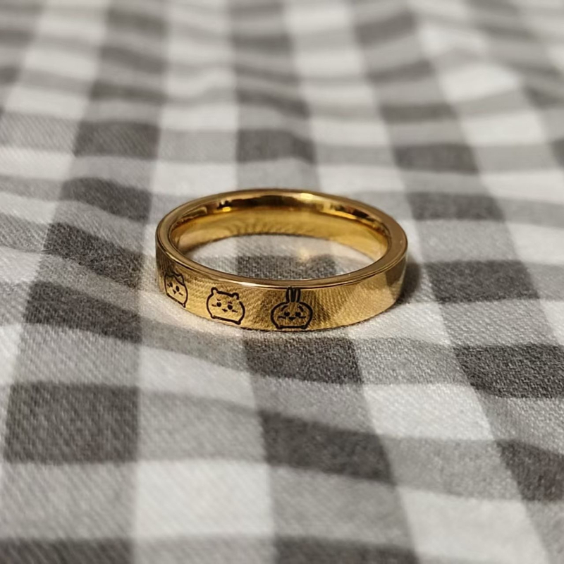 Аниме-кольцо «Кавайный Чиикава – обзор и цена Titanium Steel Ring
