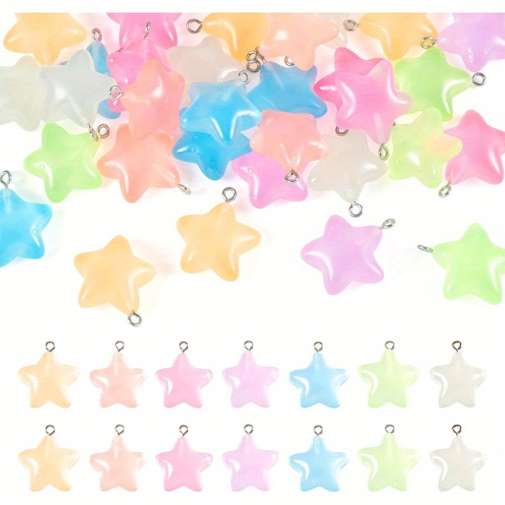 6/24/40 шт. разноцветный светя – обзор и цена Moon Star Earrings