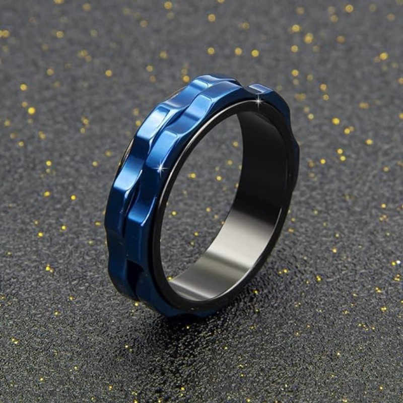 Мужское вращающееся кольцо-спи – обзор и цена Titanium Steel Ring