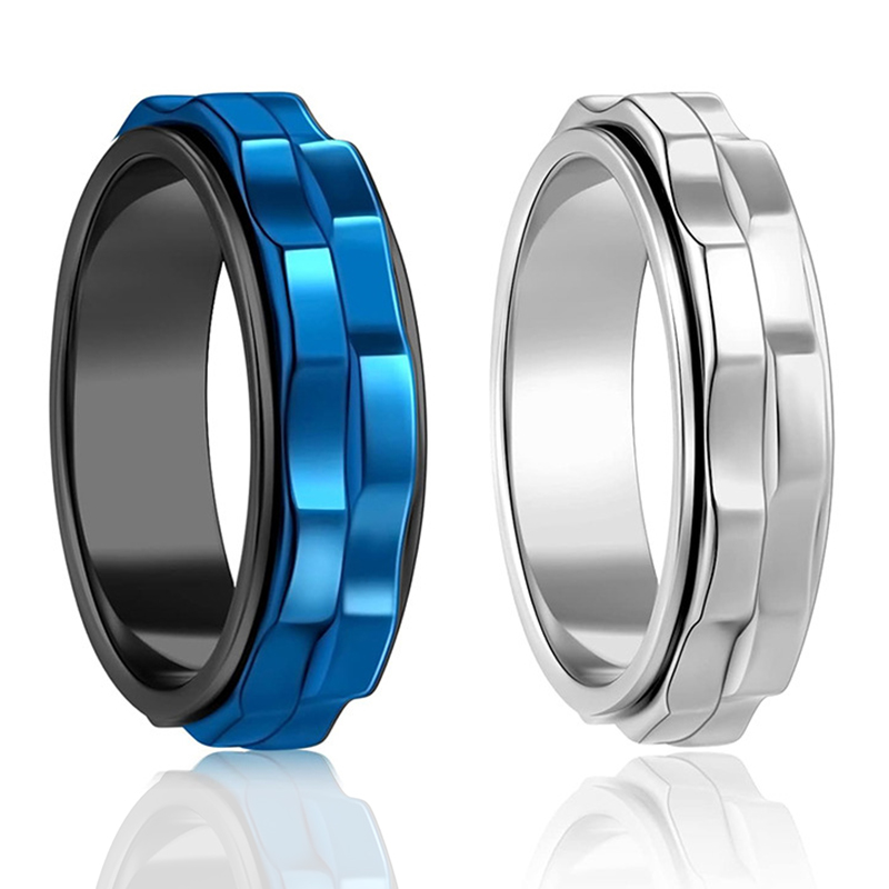 Мужское вращающееся кольцо-спи – обзор и цена Titanium Steel Ring