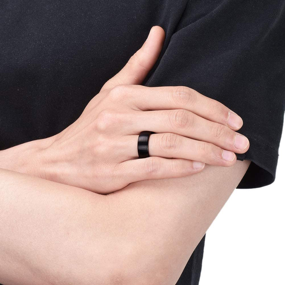 Классическое мужское кольцо из – обзор и цена Titanium Steel Ring