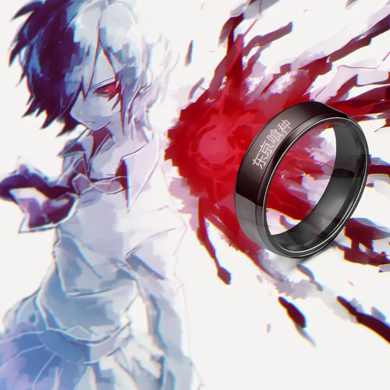 Аниме Токийский Гуль Кинму Кен – обзор и цена Titanium Steel Ring