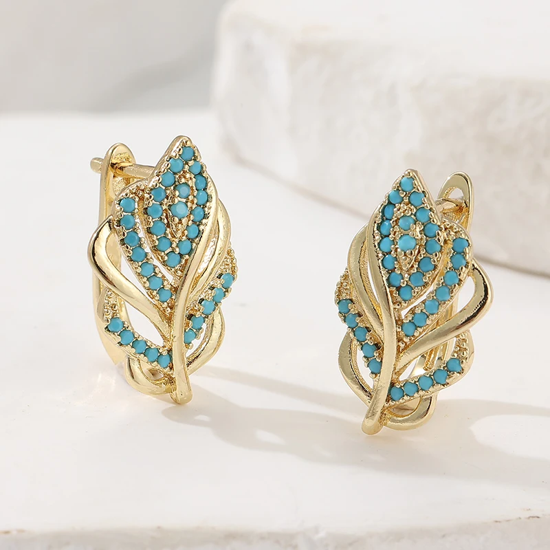 Креативные серьги-кольца в фор – обзор и цена Turquoise Stone Ring